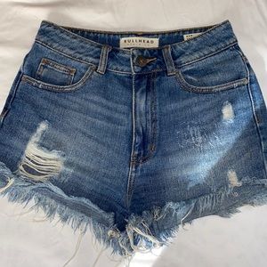 High Waist Denim Shorts